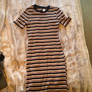 Bodycon striped H&M dress size 10